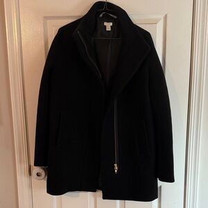 J. Crew Women's Classic Black Pea Coat